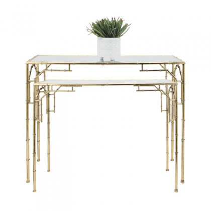 Sagebrook - Gold Metal Console Tables