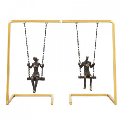 Sagebrook - Swinging People Bookends (Set Of 2)
