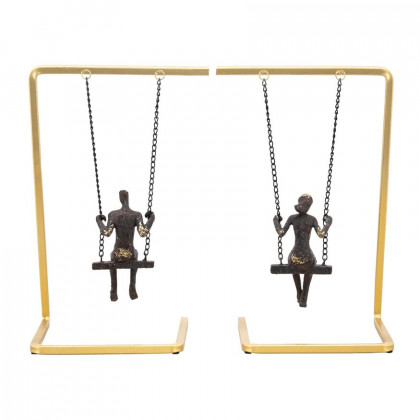 Sagebrook - Swinging People Bookends (Set Of 2)