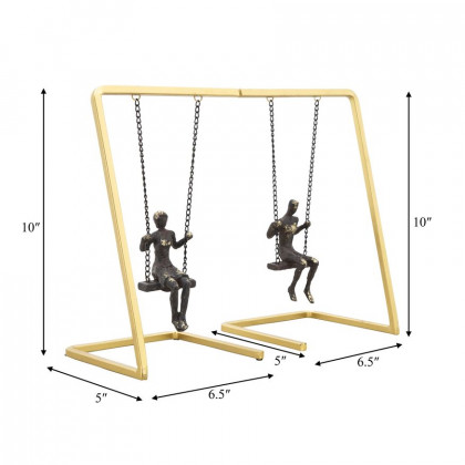 Sagebrook - Swinging People Bookends (Set Of 2)