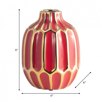 Sagebrook - 8" Spiked Ceramic Vase