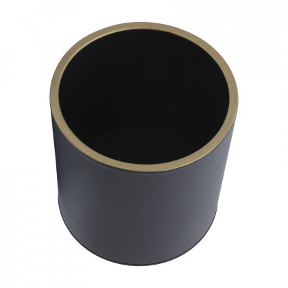 Sagebrook Planters On Metal Stand (Set Of 2) - Black/Gold