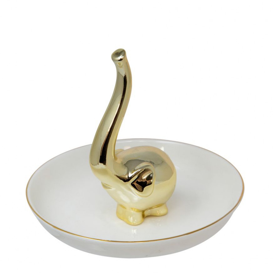 Sagebrook - 6" Ceramic Elephant Ring Holder