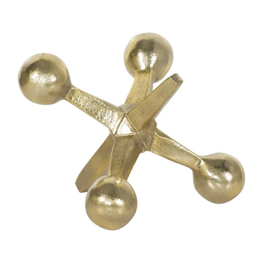 Sagebrook 5" Metal Jacks Decor - Gold