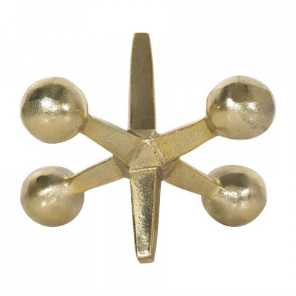 Sagebrook 5" Metal Jacks Decor - Gold
