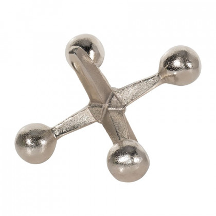 Sagebrook 5" Metal Jacks Decor - Silver