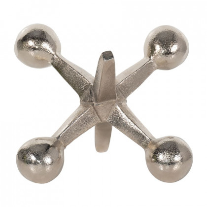 Sagebrook 5" Metal Jacks Decor - Silver