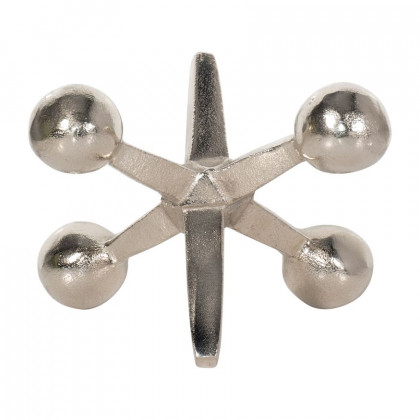 Sagebrook 5" Metal Jacks Decor - Silver