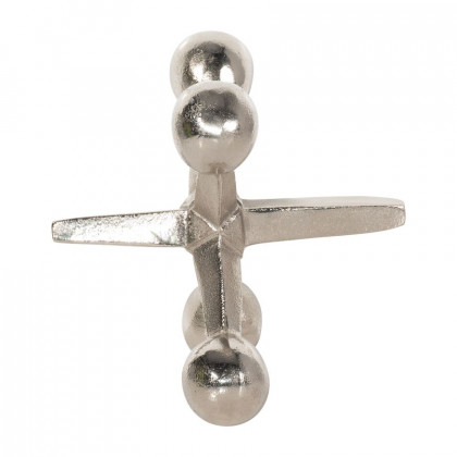 Sagebrook 5" Metal Jacks Decor - Silver