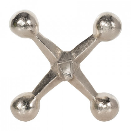 Sagebrook 5" Metal Jacks Decor - Silver