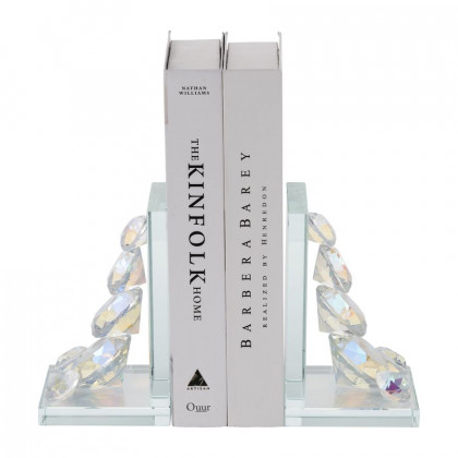 Sagebrook - Crystal Diamond Bookends (Set Of 2) in Rainbow