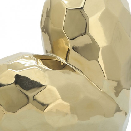 Sagebrook 11" Ceramic Heart - Gold