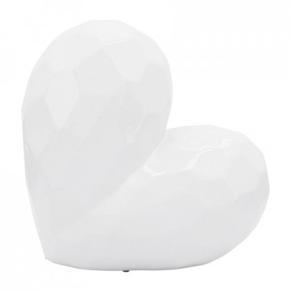 Sagebrook 11" Ceramic Heart - White