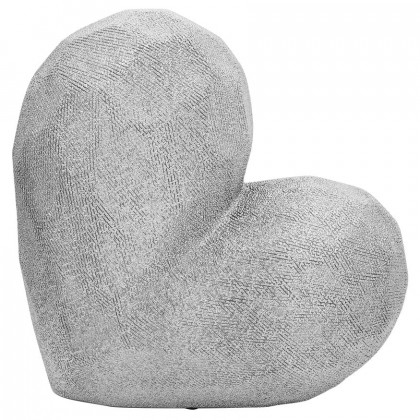 Sagebrook 11" Scratched Heart Decor - Silver