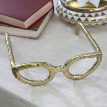 Sagebrook Glasses Sculpture - Gold