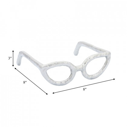 Sagebrook Glasses Sculpture - Silver