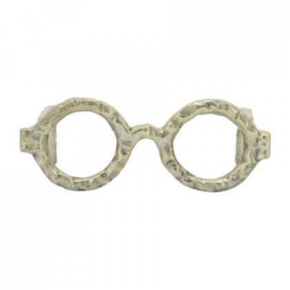 Sagebrook Aluminum Glasses Sculpture - Gold