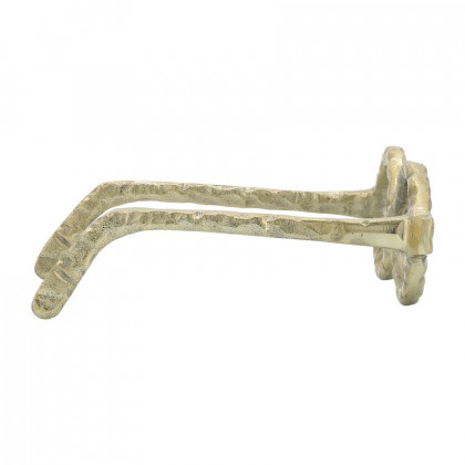 Sagebrook Aluminum Glasses Sculpture - Gold