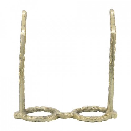 Sagebrook Aluminum Glasses Sculpture - Gold