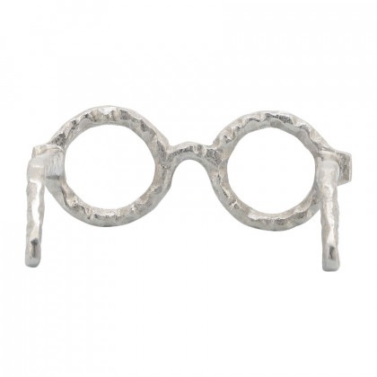 Sagebrook Aluminum Glasses Sculpture - Silver