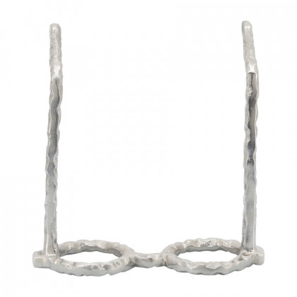 Sagebrook Aluminum Glasses Sculpture - Silver