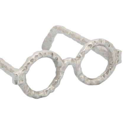 Sagebrook Aluminum Glasses Sculpture - Silver