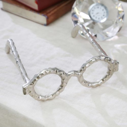 Sagebrook Aluminum Glasses Sculpture - Silver