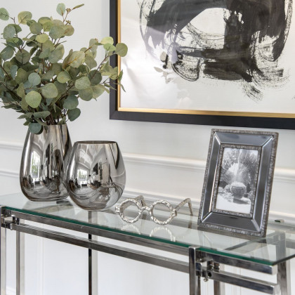 Sagebrook Aluminum Glasses Sculpture - Silver
