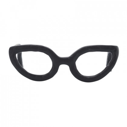 Sagebrook Aluminum Glasses Sculpture - Black