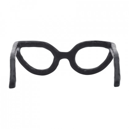 Sagebrook Aluminum Glasses Sculpture - Black