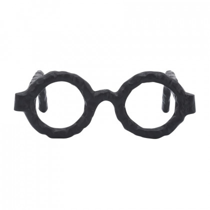 Sagebrook Aluminum Glasses Sculpture - Black