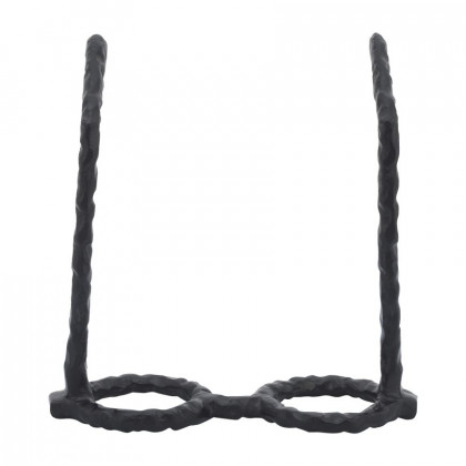 Sagebrook Aluminum Glasses Sculpture - Black
