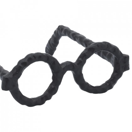 Sagebrook Aluminum Glasses Sculpture - Black