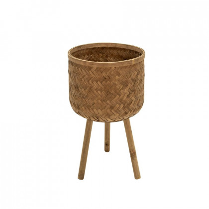 Sagebrook Bamboo Planters (Set Of 3) - Brown