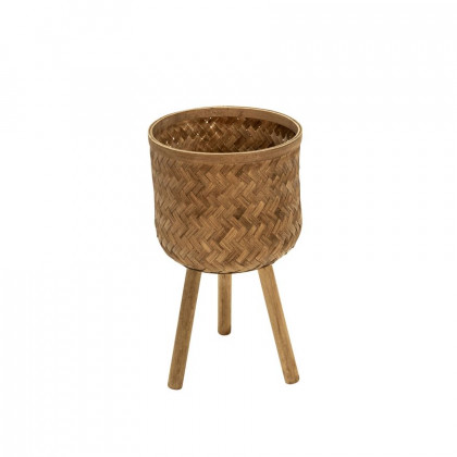Sagebrook Bamboo Planters (Set Of 3) - Brown