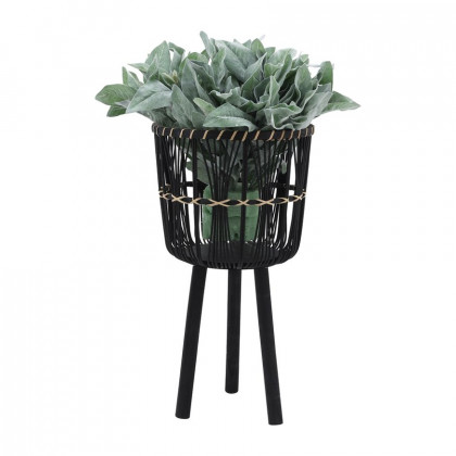 Sagebrook Bamboo Planters (Set Of 3) - Black
