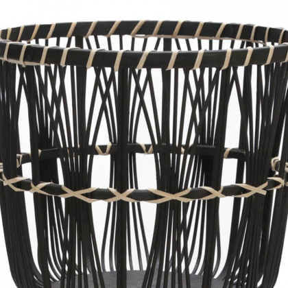 Sagebrook Bamboo Planters (Set Of 3) - Black