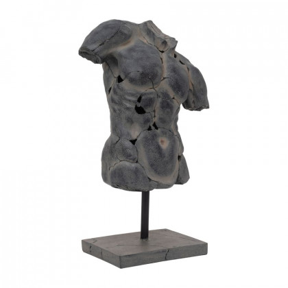 Sagebrook Cracked Torso Sculpture - Brown