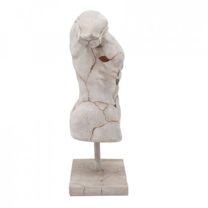 Sagebrook Cracked Torso Sculpture - White