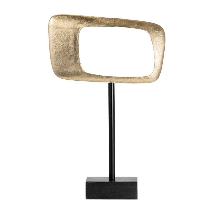 Sagebrook - 21.75" Aluminum Rhombus On Stand in Gold