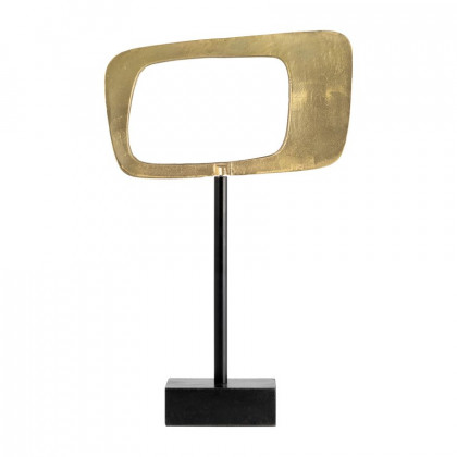 Sagebrook - 21.75" Aluminum Rhombus On Stand in Gold