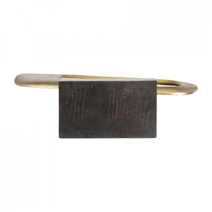 Sagebrook - 21.75" Aluminum Rhombus On Stand in Gold