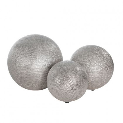 Sagebrook - 6"/5"/4" Ceramic Orbs (Set Of 3)