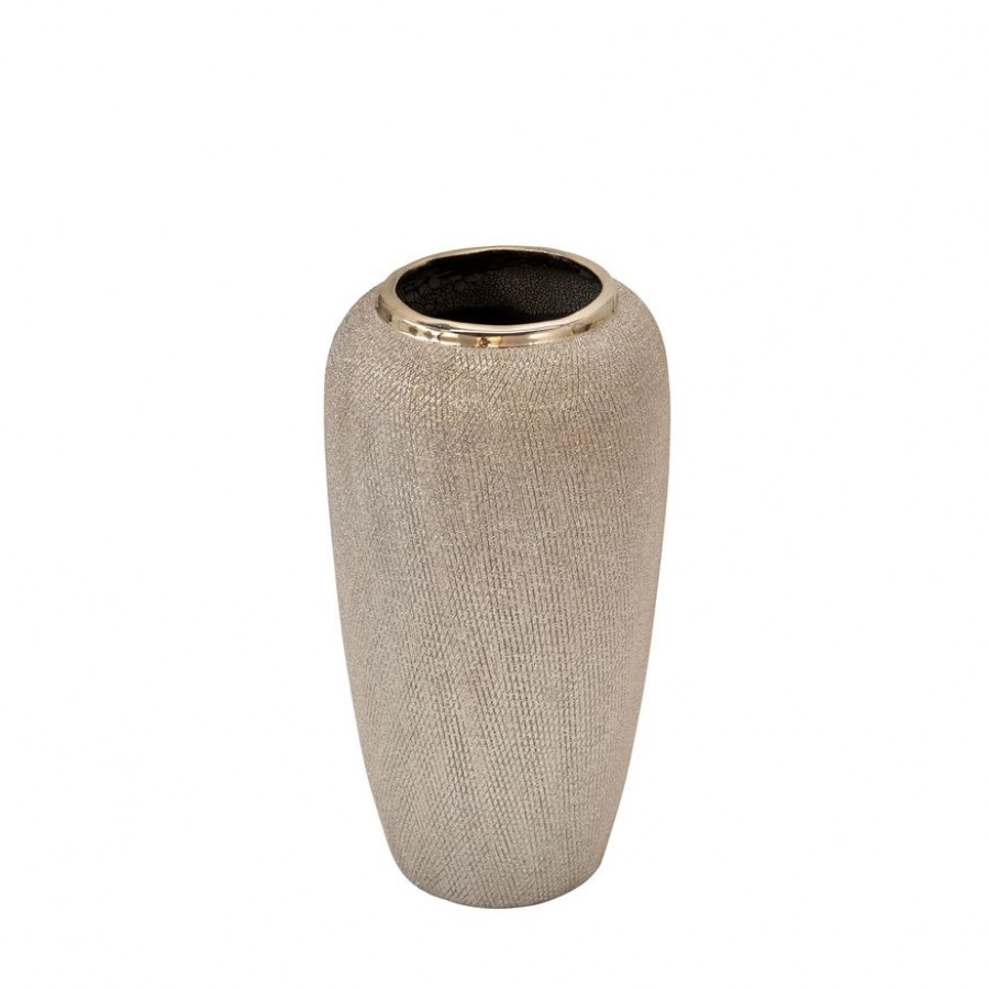 Sagebrook 12" Ceramic Vase - Champagne