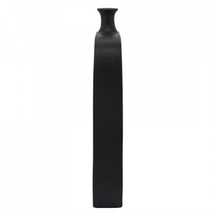 Sagebrook 24" Ceramic Vase With Cut-out - Black