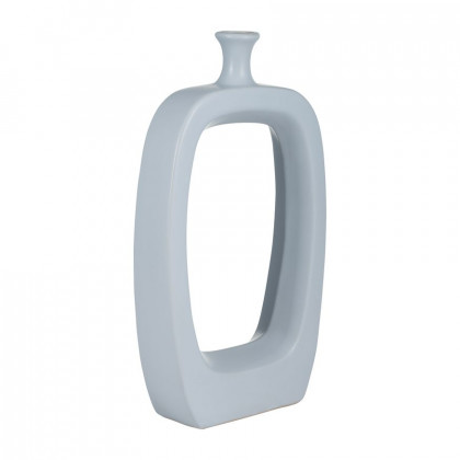 Sagebrook 18" Ceramic Vase With Cut-out - Blue