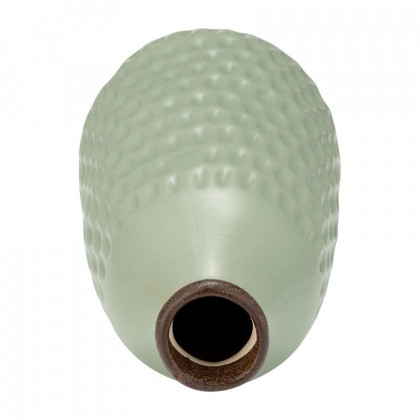 Sagebrook 9" Ceramic Dimpled Vase - Green