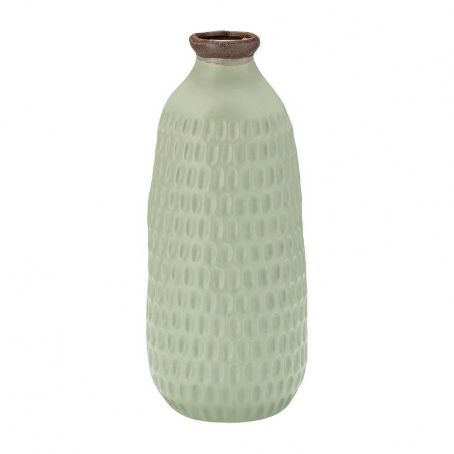 Sagebrook 12" Ceramic Dimpled Vase - Green