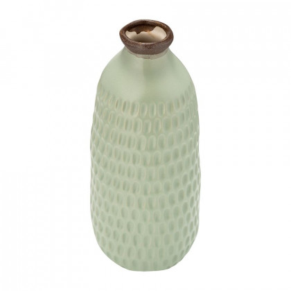 Sagebrook 12" Ceramic Dimpled Vase - Green