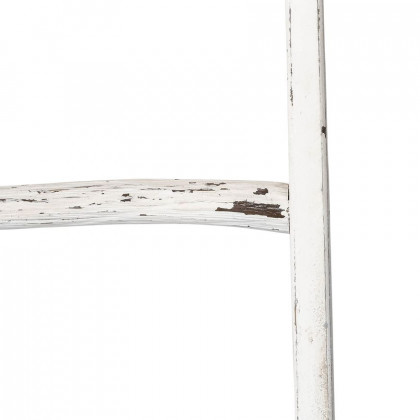 Sagebrook 76" Wooden Decorative Ladder - White